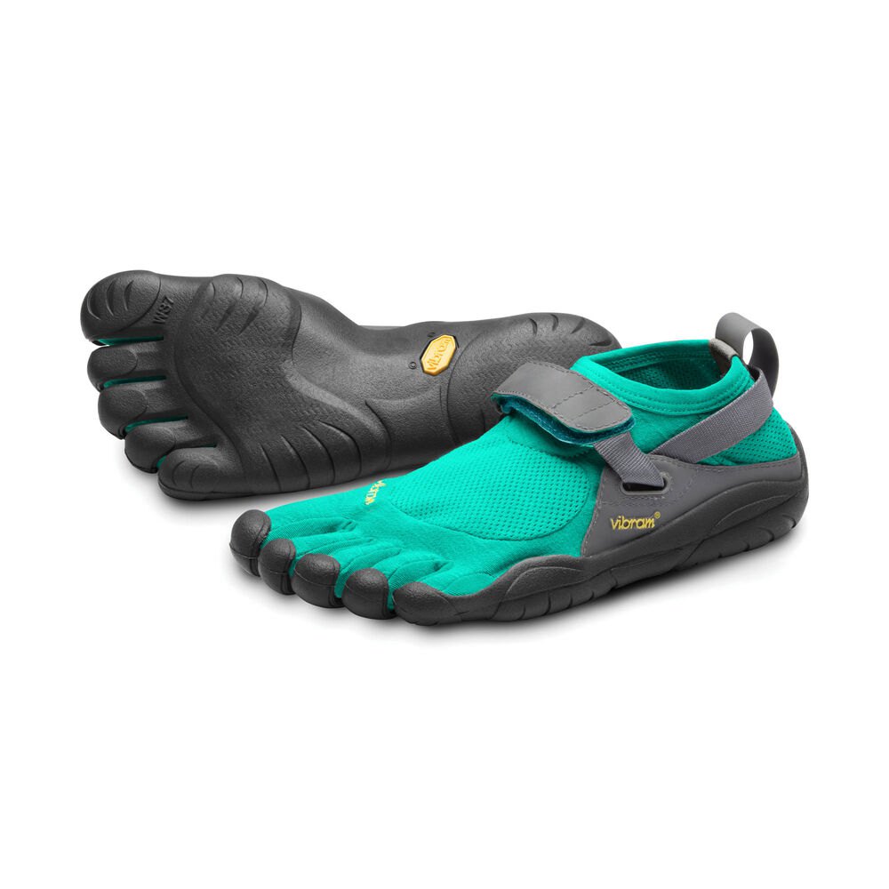 Vibram Five Fingers Womens Training Shoes - Blue/Green - KSO - 98532-NJLC